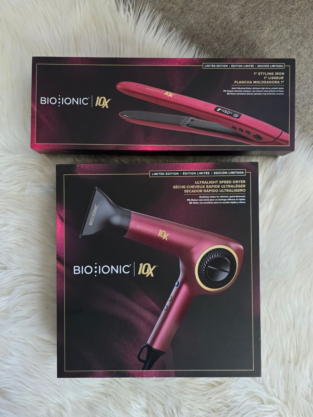 NWT Bio Ionic Velvet Rouge 10X™ Bundle